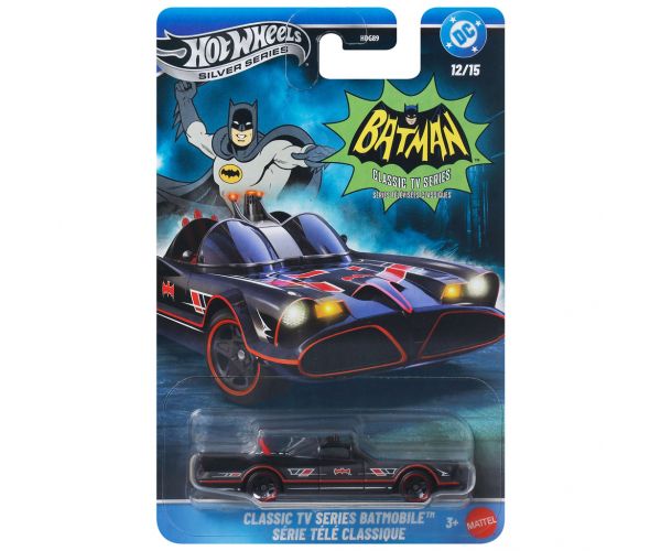 Hot Wheels Silver Series: Classic TV Series Batmobile kisautó 1/64 - Mattel