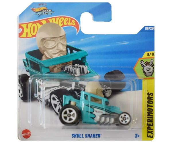 Hot Wheels: Skull Shaker kék-fehér kisautó 1/64 - Mattel