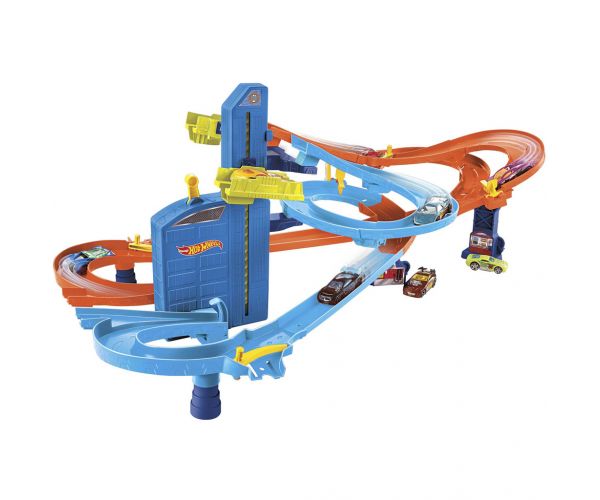 Hot Wheels: Super serpentina komplet staze s 5 autića - Mattel