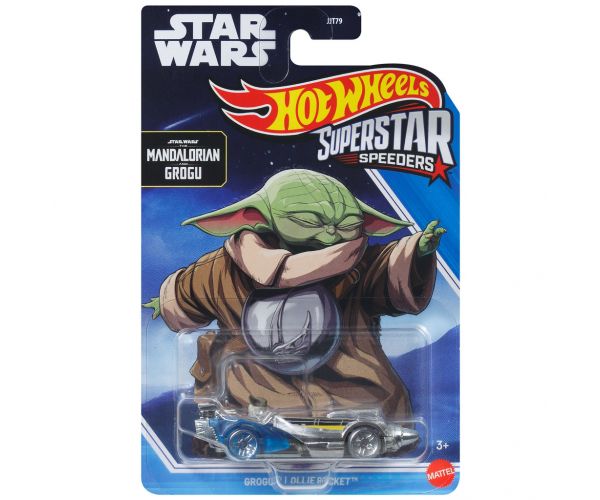 Hot Wheels: Superstar Speeders Star Wars Grogu Ollie Rocket kisautó 1/64 - Mattel