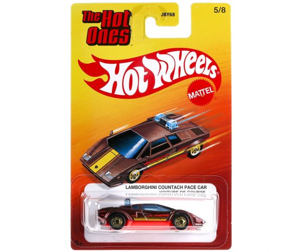 Hot Wheels: The Hot Ones Lamborghini Countach Pace Car kisautó 1/64 - Mattel