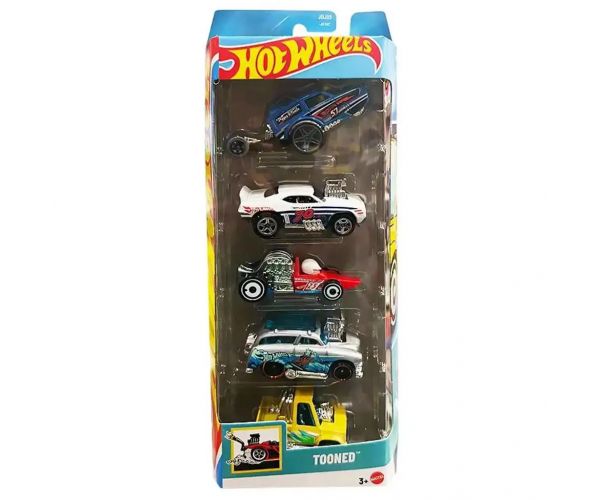 Hot Wheels: Tooned  5db-os kisautó szett 1/64 - Mattel