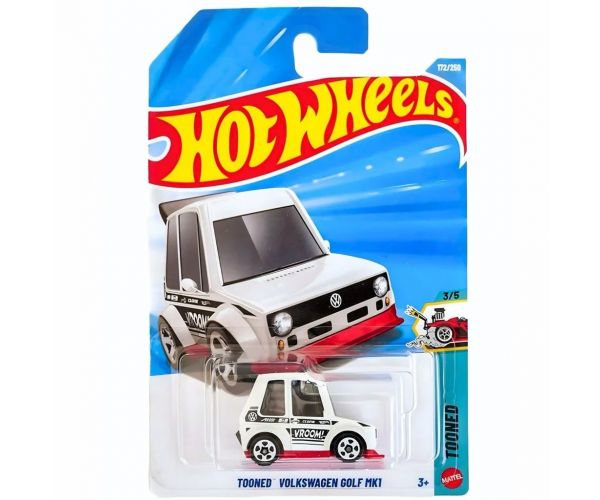 Hot Wheels: Tooned Volkswagen Golf MK1 kisautó 1/64 - Mattel