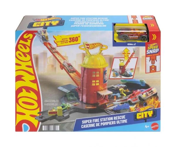 Hot Wheels: Tűzoltó torony pályaszett - Mattel