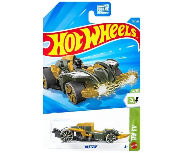 Hot Wheels: Wattzup sárga kisautó 1/64 - Mattel