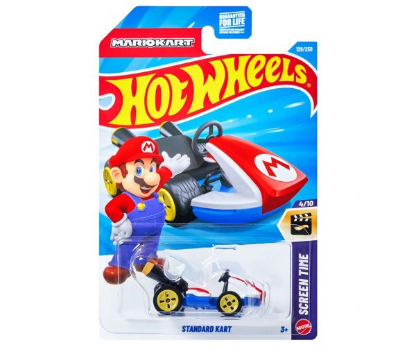Hot Wheels: Standard Mario Kart kisautó 1/64 - Mattel