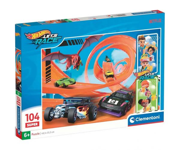 Hot Wheels 104db-os super puzzle - Clementoni