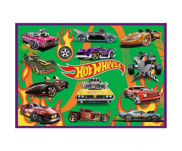 Hot Wheels trkaći automobili - set od 4 slagalice po 250 dijelova - Trefl