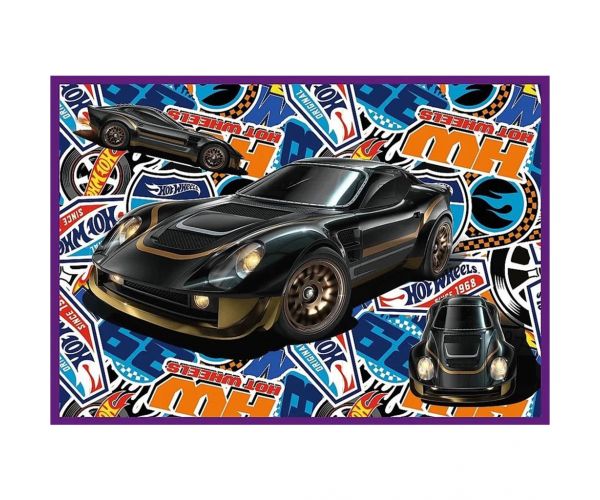 Hot Wheels trkaći automobili - set od 4 slagalice po 250 dijelova - Trefl