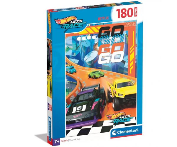 Hot Wheels versenyre fel 180db-os super puzzle - Clementoni