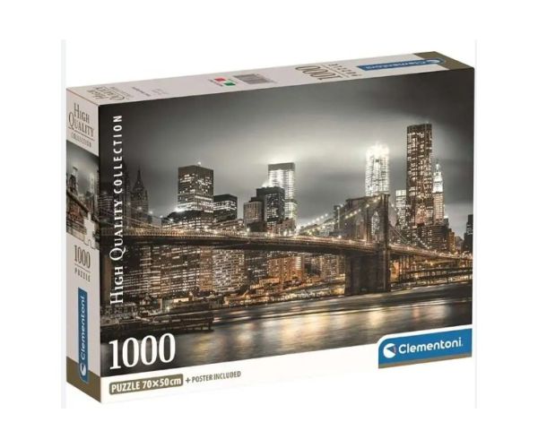 Horizont New Yorka puzzle HQC s posterom od 1000 dijelova - Clementoni