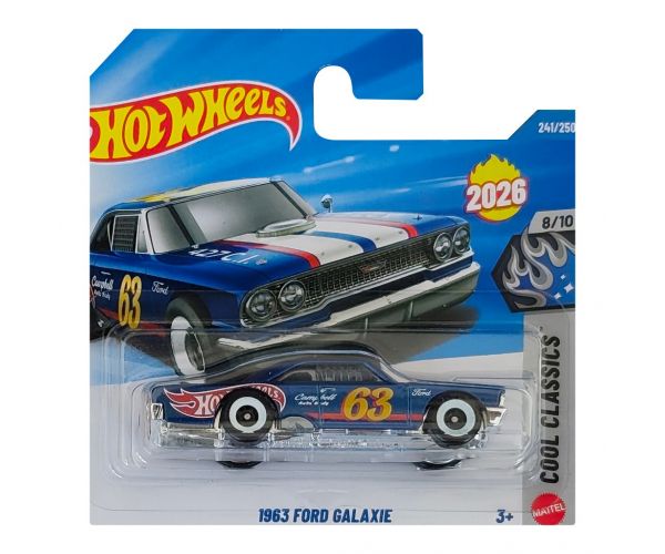 Hot Wheels: 1963 Ford Galaxie kisautó 1/64 - Mattel