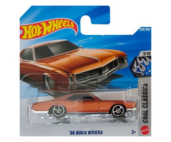 Hot Wheels: '66 Buick Riviera barna kisautó 1/64 - Mattel
