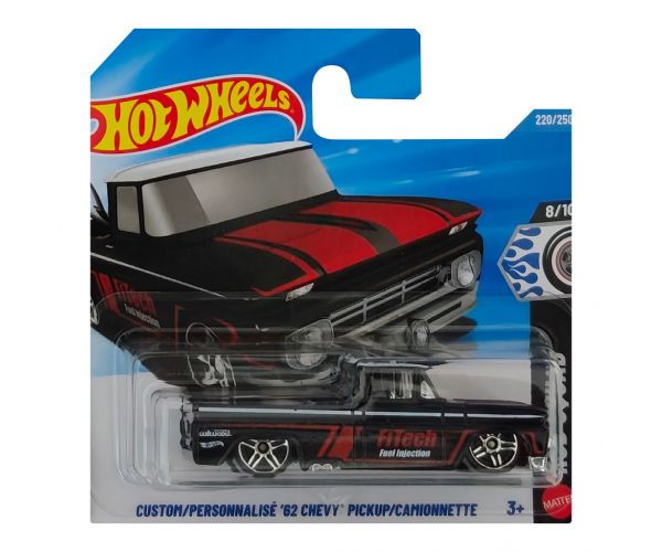 Hot Wheels: '62 Chevy Pickup Custom kisautó 1/64 - Mattel