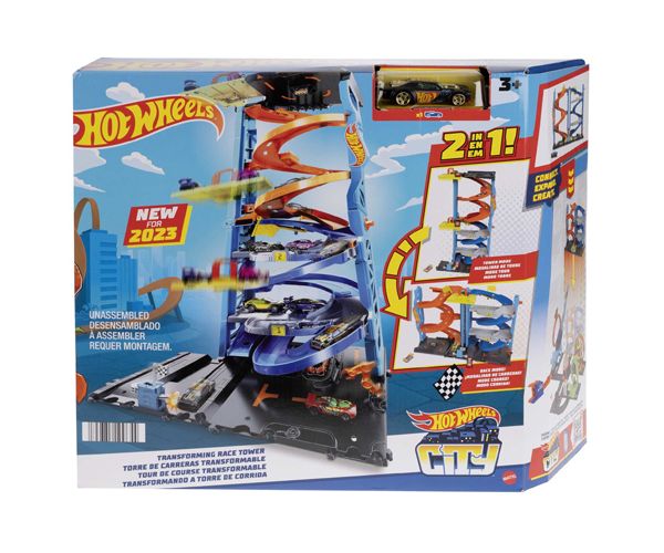 Hot Wheels City: 2 u 1 staza set za igru - Mattel