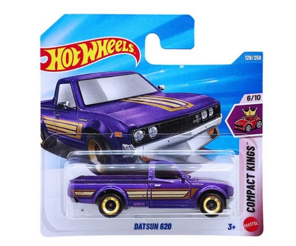 Hot Wheels: Datsun 620 lila kisautó 1/64 - Mattel