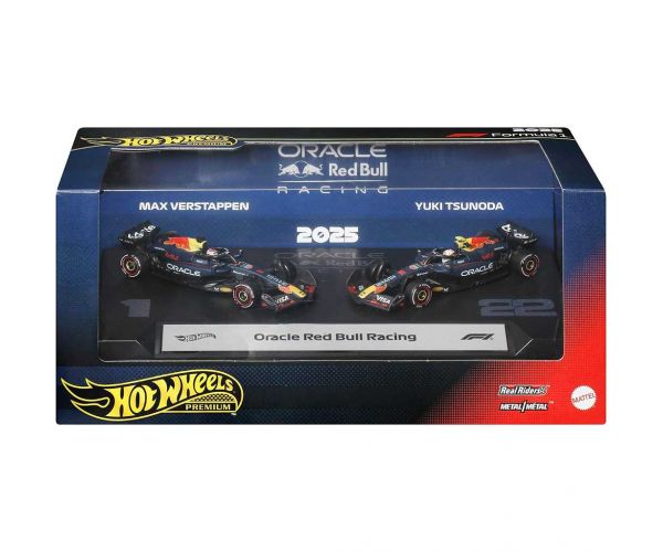 Hot Wheels F1 Kisautó 2-es Csomag - Red Bull: Verstappen + Tsunoda - Mattel