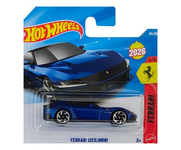 Hot Wheels: Ferrari 12Cilindri kisautó 1/64 - Mattel