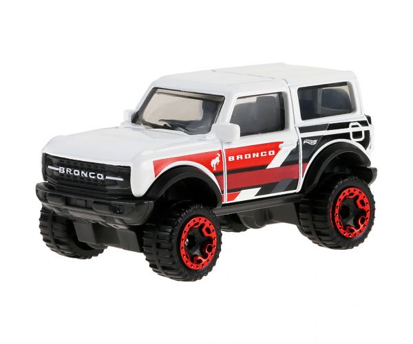 Hot Wheels: '21 Ford Bronco fehér kisautó 1/64 - Mattel