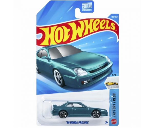 Hot Wheels: '98 Honda Prelude türkiz kisautó 1/64 - Mattel