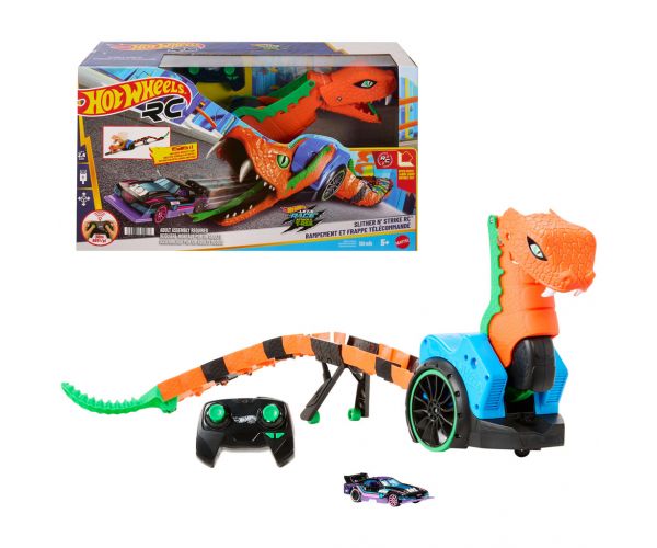 Hot Wheels: Let’s Race daljinski upravljani izbacivač automobila zmija s autićem – Mattel