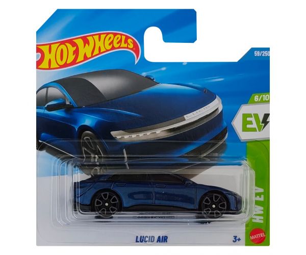 Hot Wheels: Lucid Air kék kisautó 1/64 - Mattel