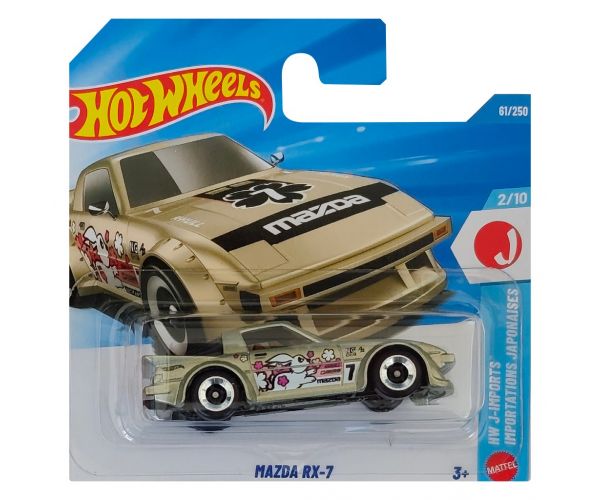 Hot Wheels: Mazda RX-7 arany kisautó 1/64 - Mattel