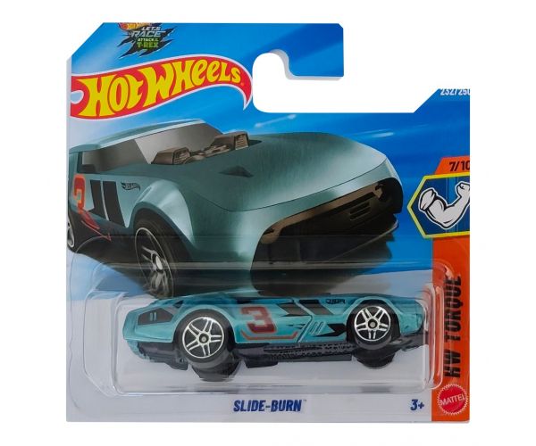 Hot Wheels: Slide-Burn türkiz kisautó 1/64 - Mattel