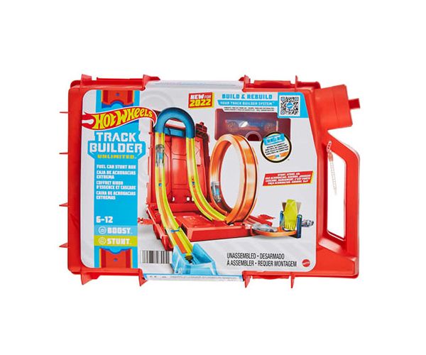 Hot Wheels Track Builder Kanta za benzin sa set stazom - Mattel
