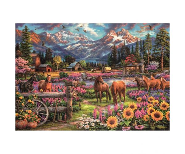 HQC Slobodno galopirajući jahač, puzzle od 3000 dijelova - Clementoni