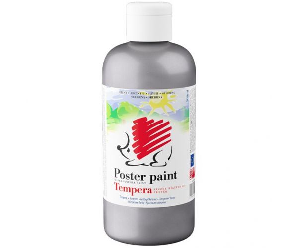 ICO: Ježeva tempera srebrne boje 500 ml