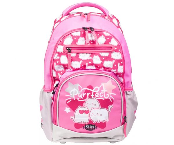 ICO: LizzySuli Kittok Stars Purrfect Active+ cicás ergonomikus 27 literes iskolatáska, hátizsák
