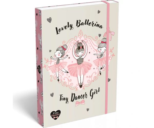 ICO: Lizzysuli Tiny Dancer Ballerina gumis füzetbox A/4