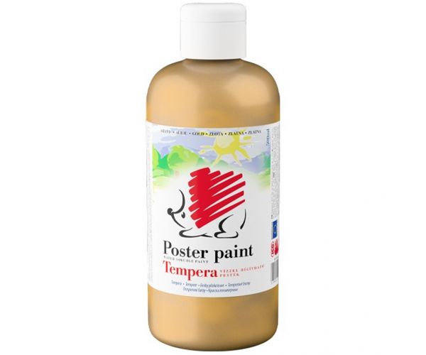 ICO: Tempera u zlatnoj boji, 500 ml, jež