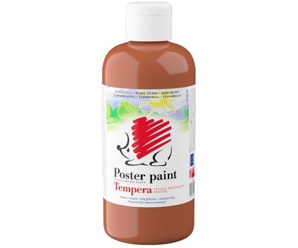 ICO: Tempera za crtanje, tamnosmeđa boja, 500 ml