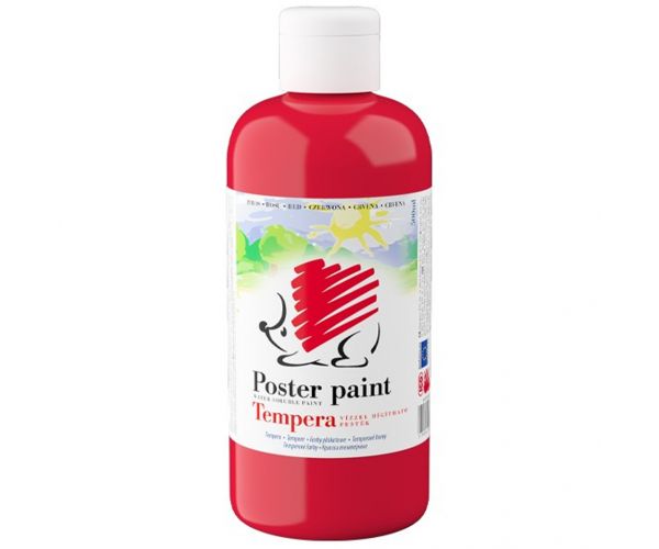 ICO: Tempera za djecu, crvena boja, 500 ml