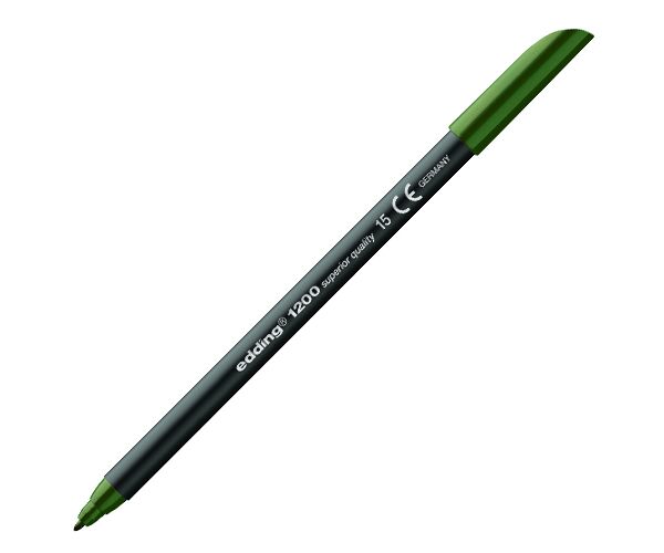 ICO: Edding 1200 flomaster maslinasto zelene boje