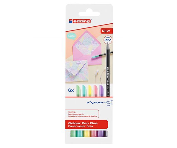 ICO: Edding 1200 Pastelni set flomastera od 6kom