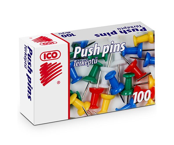 ICO: Pribadače u boji za pano, 100 kom