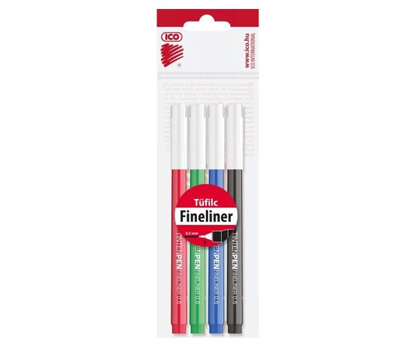 ICO: Tinten Pen set flomastera 0,5 mm 4kom