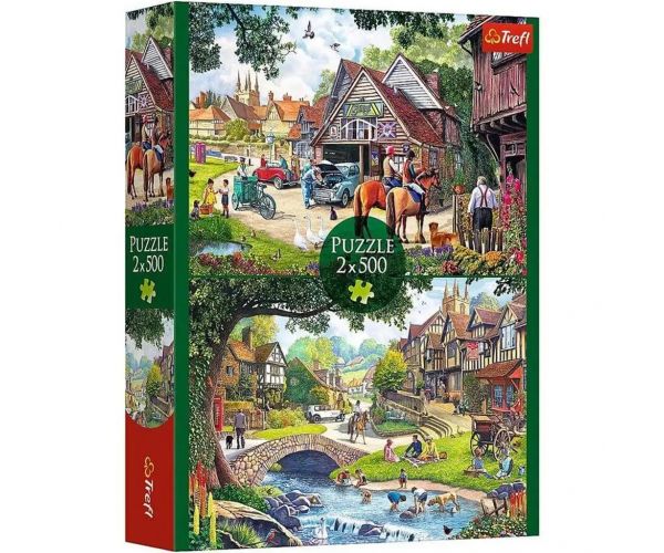 Idilli élet 2x500db-os puzzle - Trefl