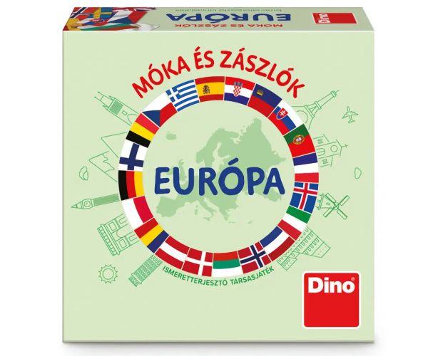 Móka és Zászlók társasjáték - Dino