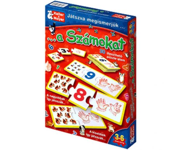 Játszva megtanuljuk a számokat társasjáték