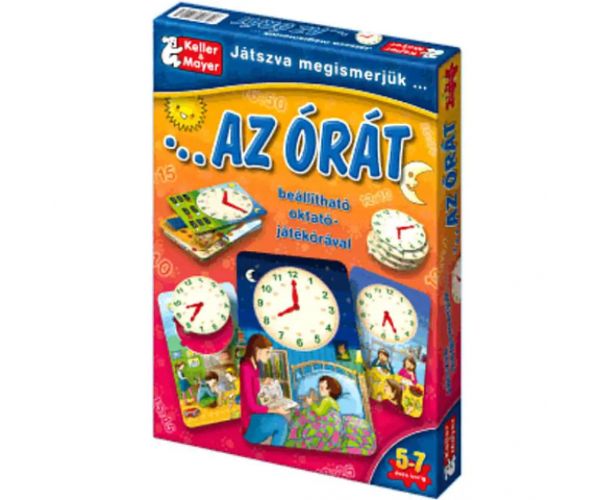 Játszva megismerjük az órát társasjáték