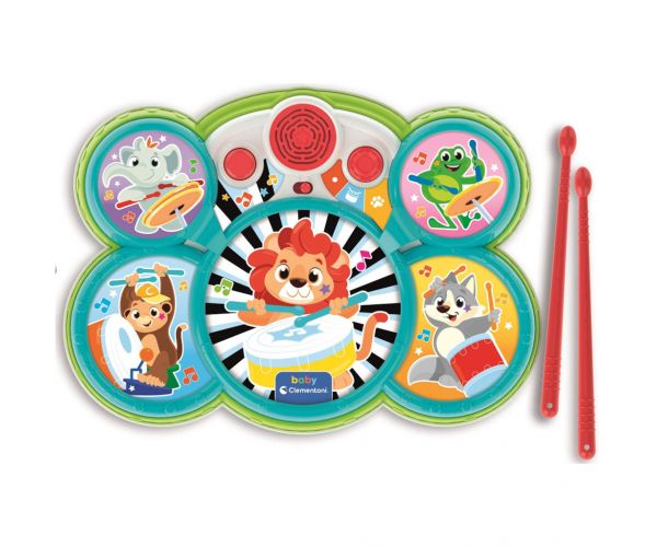 Interaktivni set bubnjeva sa životinjama - Clementoni baby