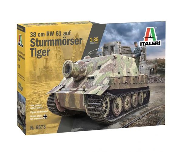 Italeri 1/35 38 cm RW 61 auf STURMMORSER TIGER tank makett