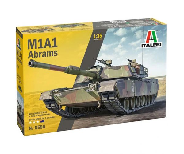 Italeri 1/35 M1A1 Abrams tank makett