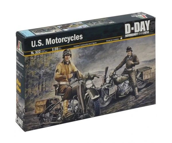 Italeri 1/35 američki motocikli 2 komada vojni motocikl maketa
