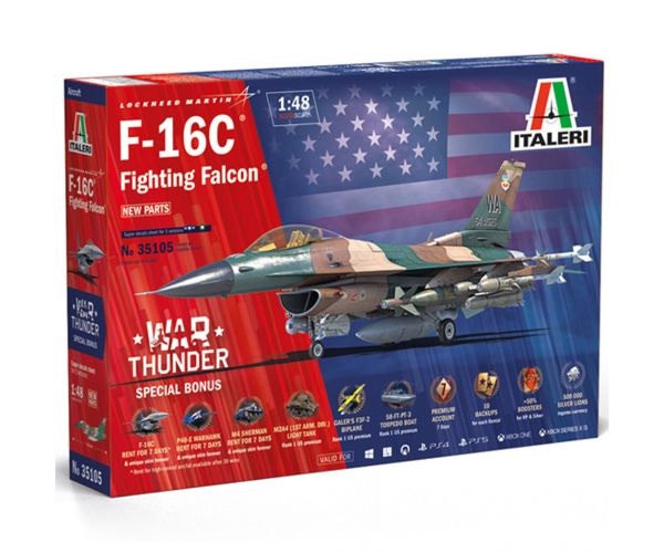 Italeri 1/48 F-16C Fighting Falcon lovački avion maketa