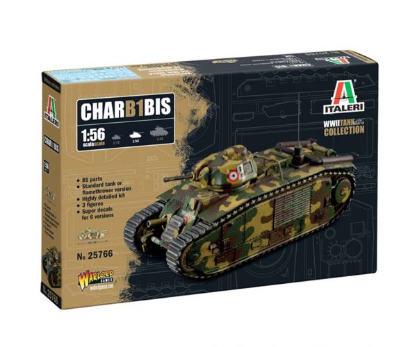 Italeri 1/56 Char B1 Bis tenk maketa